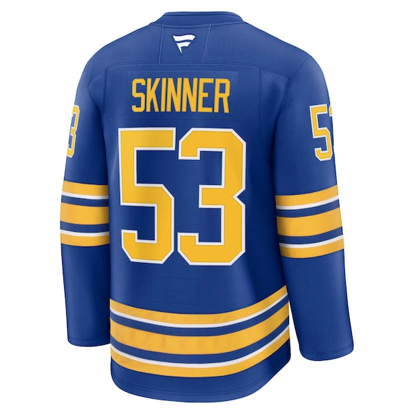 Jeff Skinner Buffalo Sabres Home Premium Jersey - Royal/Black - Image 4
