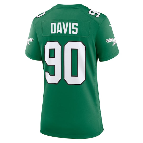 Jordan Davis Philadelphia Eagles Nike Women's Alternate Game Jersey - Kelly Green - Image 3