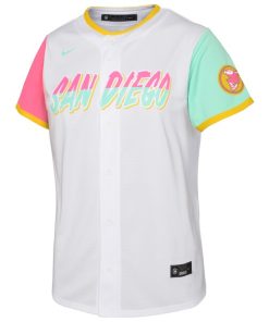 Alternative view of San Diego Padres Nike Preschool 2022 City Connect Replica Team Jersey - White
