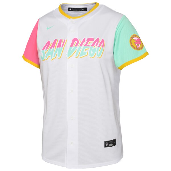 San Diego Padres Nike Preschool 2022 City Connect Replica Team Jersey - White - Image 2