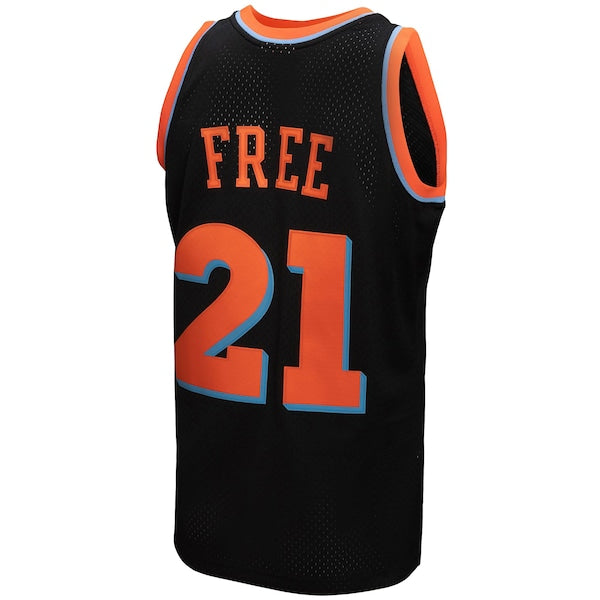 Cleveland Cavaliers 1984-85 Hardwood Classics World B. Free Reload 3.0 Swingman Jersey - Black - Image 3
