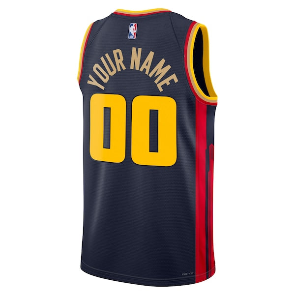 Golden State Warriors Nike Unisex 2024/25 Custom Swingman Jersey - City Edition - Navy - Image 3