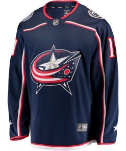 Alternative view of Adam Fantilli Columbus Blue Jackets  Home Premier Breakaway Player Jersey - Navy