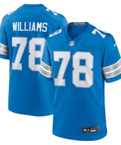 Tyleik Williams Detroit Lions Nike 2025 NFL Draft First Round Pick Game Jersey - Blue