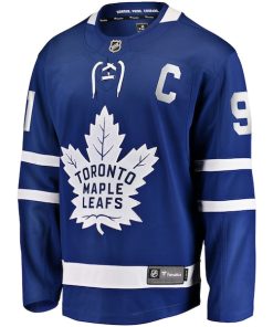 Alternative view of John Tavares Toronto Maple Leafs  Home Captain Premier Breakaway Player Jersey - Blue