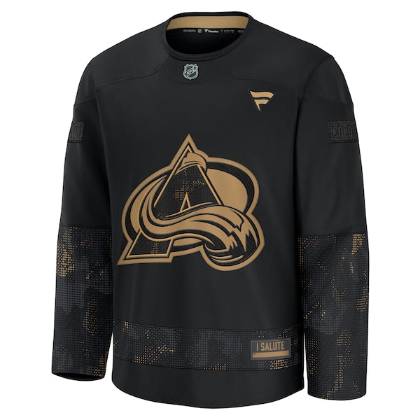 Colorado Avalanche 2024 Military Appreciation Practice Jersey - Black - Image 3