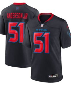 Alternative view of Will Anderson Jr. Houston Texans Nike 2nd Alternate Game Jersey - Navy/Red/White