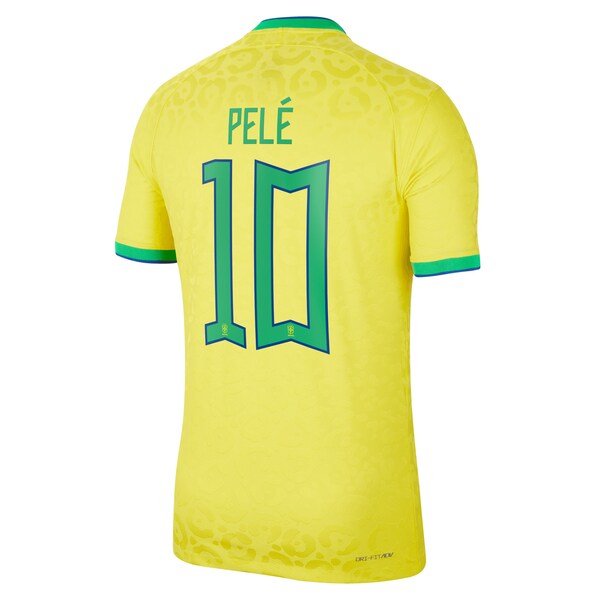 Pel¨¦ Brazil National Team Nike 2022/23 Home Vapor Match Authentic Player Jersey - Yellow - Image 3