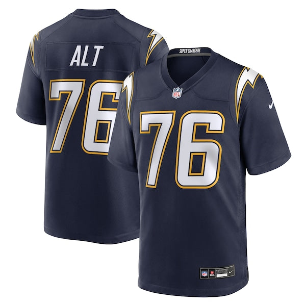 Joe Alt Los Angeles Chargers Nike Alternate Super Chargers Game Player Jersey - Navy/Powder Blue/Gold - Image 2