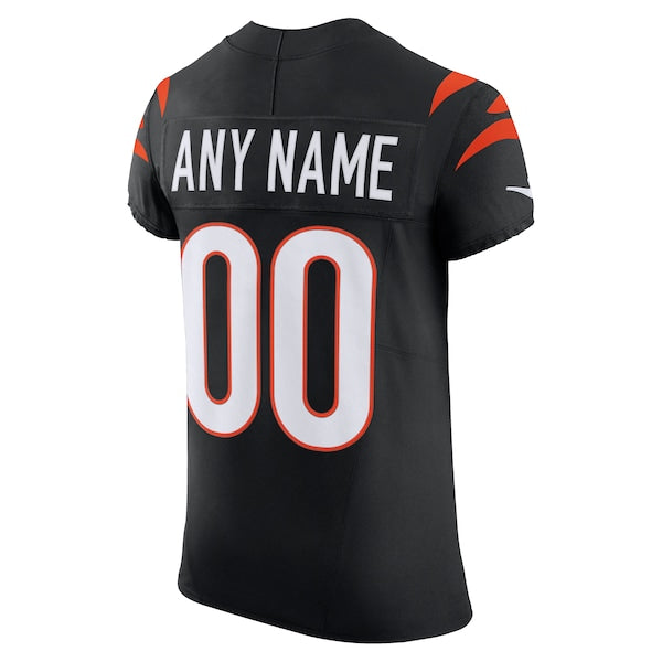 Cincinnati Bengals Nike Team Vapor F.U.S.E. Elite Custom Jersey - Black - Image 4