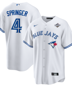 George Springer Toronto Blue Jays Nike 2025 World Series Home Replica Player Jersey - White