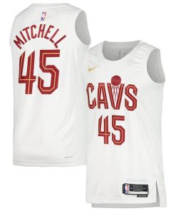 Donovan Mitchell Cleveland Cavaliers Nike Unisex Swingman Jersey - Association Edition - White/Wine