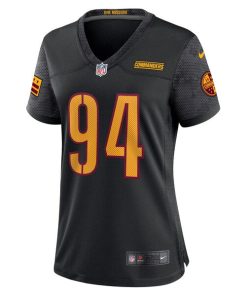 Alternative view of Da'Ron Payne Washington Commanders Nike Women's Alternate Game Jersey - Black