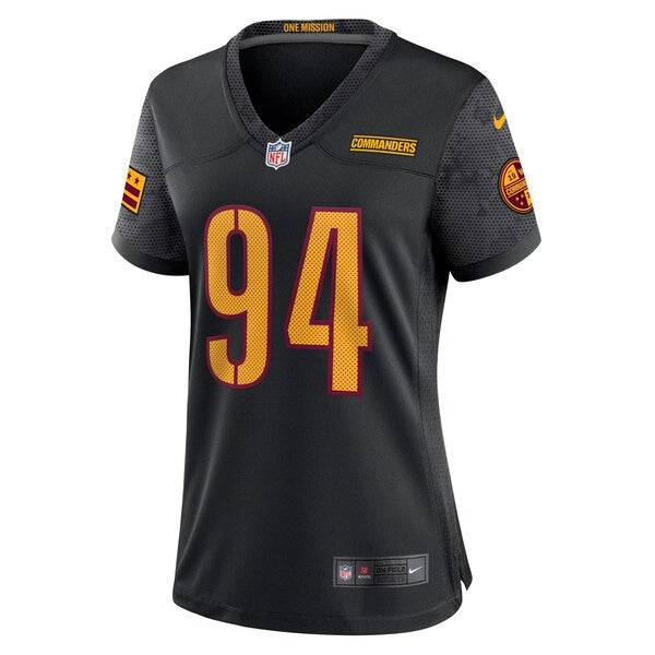 Da'Ron Payne Washington Commanders Nike Women's Alternate Game Jersey - Black - Image 2