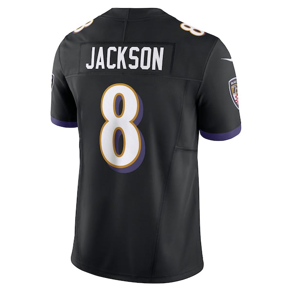 Lamar Jackson Baltimore Ravens Nike Vapor F.U.S.E. Limited Jersey - Black/White - Image 4