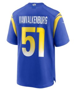 Alternative view of Zach VanValkenburg Los Angeles Rams Nike Team Game Jersey - Royal
