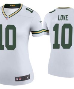 Jordan Love Green Bay Packers Nike Women's Color Rush Legend Jersey - White
