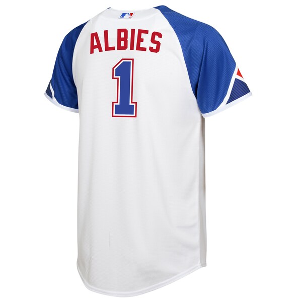 Ozzie Albies Atlanta Braves Nike Toddler 2023 City Connect Replica Player Jersey - White - Image 3