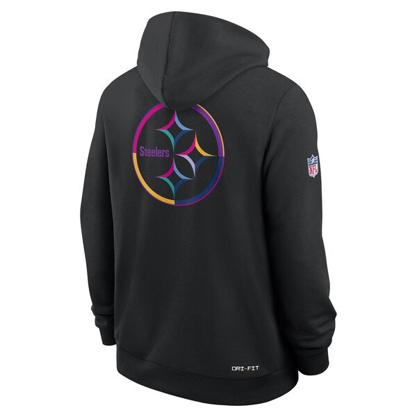 Pittsburgh Steelers Nike 2025 NFL Crucial Catch Sideline Standard Issue Dri-FIT Hoodie - Black - Image 2