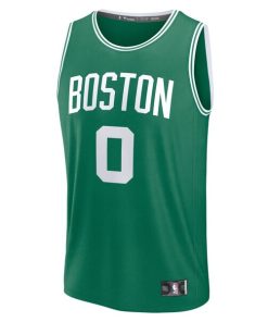 Alternative view of Jayson Tatum Boston Celtics  Fast Break Replica Player Jersey - Icon Edition - Kelly Green