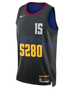 Alternative view of Nikola Jokic Denver Nuggets Nike Unisex 2023/24 Swingman Jersey - Black - City Edition
