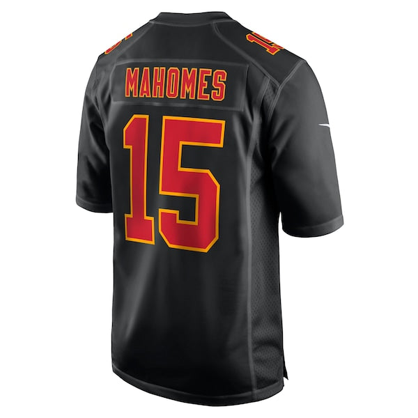 Patrick Mahomes Kansas City Chiefs Nike Super Bowl LIX Fashion Game Jersey - Carbon Black/White - Image 4