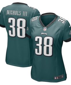 Lew Nichols III Philadelphia Eagles Nike Women's  Game Jersey - Midnight Green