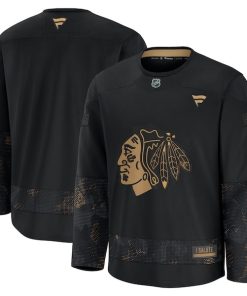 Chicago Blackhawks  2024 Military Appreciation Practice Jersey - Black