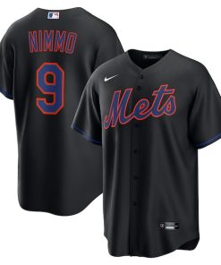 Brandon Nimmo New York Mets Nike Alternate Replica Jersey - Black