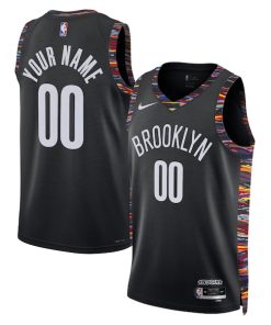 Brooklyn Nets Nike Unisex 2025/26 City Edition Swingman Custom Jersey - Black