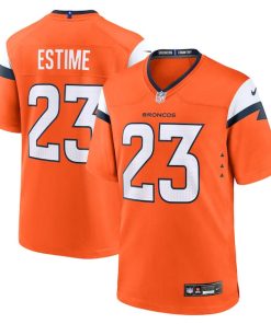 Audric Estime Denver Broncos Nike Team Game Jersey -  Orange