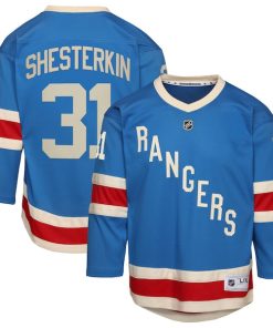 Igor Shesterkin New York Rangers Youth Centennial Replica Jersey - Blue