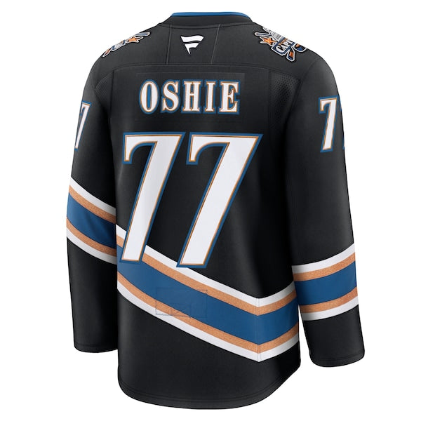 TJ Oshie Washington Capitals Alternate 50th Anniversary Premium Jersey - Black/Red - Image 4