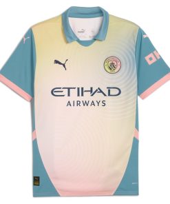 Alternative view of Manchester City Puma 2024/25 Fourth Replica Jersey - Blue