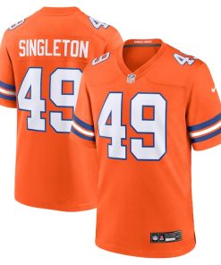 Alex Singleton Denver Broncos Nike Alternate Game Jersey -  Orange
