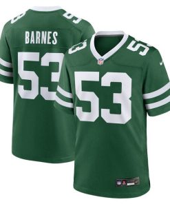 Zaire Barnes New York Jets Nike Team Game Jersey - Legacy Green