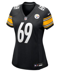 Alternative view of Domenique Davis Pittsburgh Steelers Nike Women's  Game Jersey -  Black