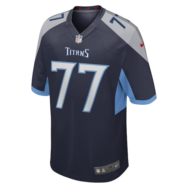 Peter Skoronski Tennessee Titans Nike 2023 NFL Draft First Round Pick Game Jersey - Navy - Image 2