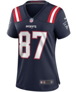 Alternative view of Ben Coates New England Patriots Nike Women's Game Retired Player Jersey - Navy