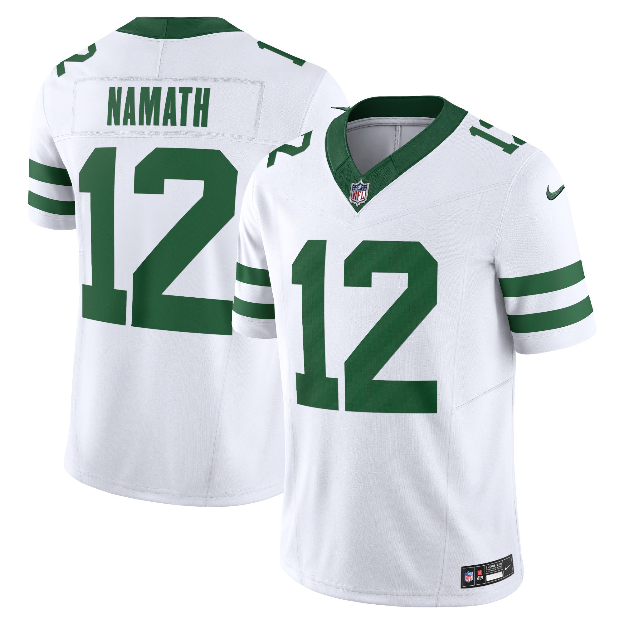 Joe Namath New York Jets Nike Alternate Vapor F.U.S.E. Limited Jersey - Legacy Black/White - Image 5