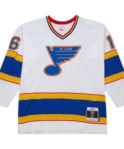 Alternative view of Brett Hull St. Louis Blues  1990-91 Power Play Jersey - White