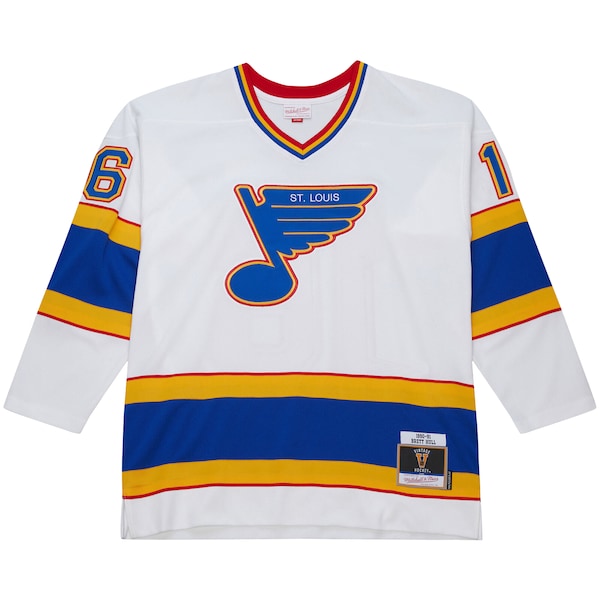 Brett Hull St. Louis Blues 1990-91 Power Play Jersey - White - Image 2