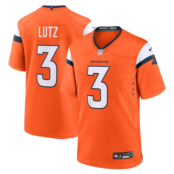 Wil Lutz Denver Broncos Nike Team Game Jersey - Orange