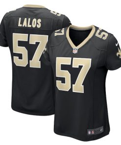 Niko Lalos New Orleans Saints Nike Women's Team Game Jersey -  Black