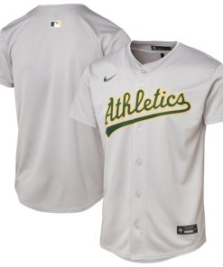 Athletics Youth Road Limited Jersey - Gray