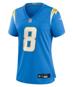 Alternative view of Omarion Hampton Los Angeles Chargers Nike Women's Team Game Jersey -  Powder Blue