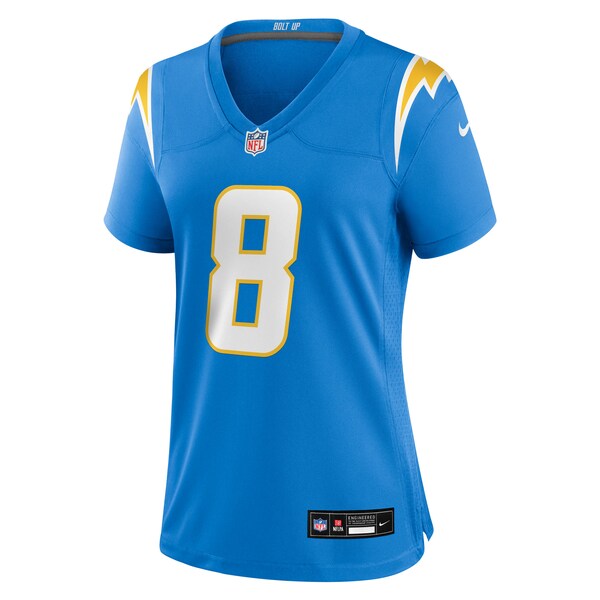 Omarion Hampton Los Angeles Chargers Nike Women's Team Game Jersey - Powder Blue - Image 2