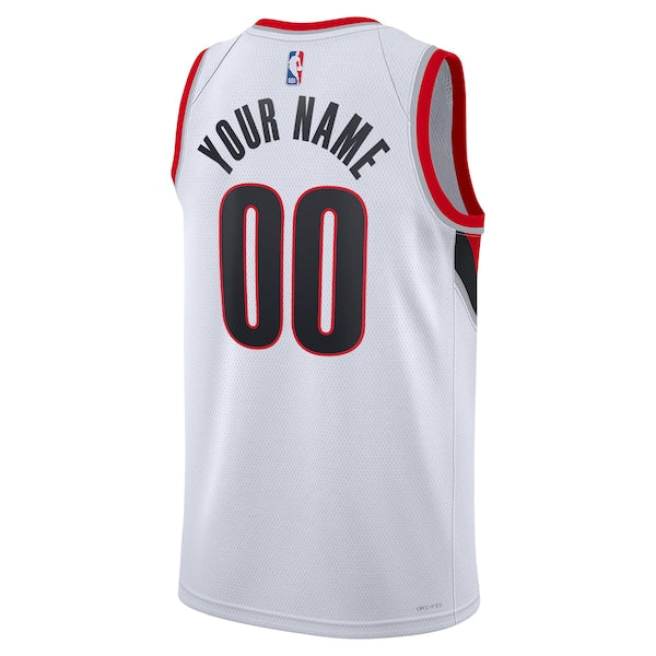 Portland Trail Blazers Nike Unisex Swingman Custom Jersey White - Association Edition - Image 5