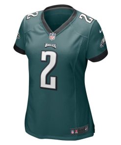 Alternative view of Jalen Hurts Philadelphia Eagles Nike Women's Game Jersey - Midnight Green