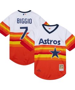 Craig Biggio Houston Astros 2004 Cooperstown Collection Authentic Throwback Jersey - White